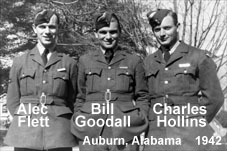 Bill Goodall in Auburn with Alec Flett & Charles Hollins (1942)